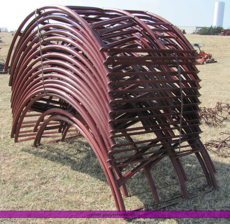 image for item 6669 (6) 8' B and J round bale feeders