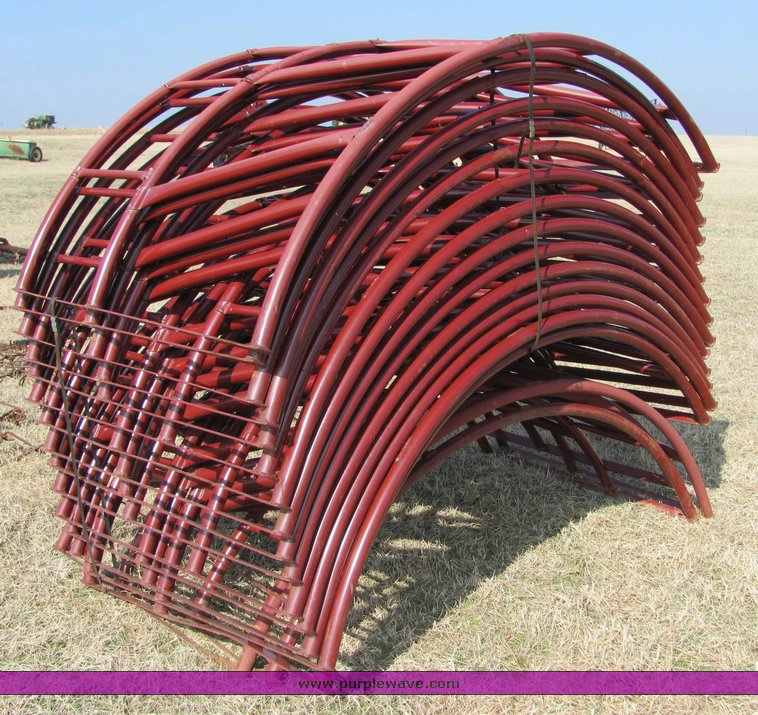 image for item 6669 (6) 8' B and J round bale feeders