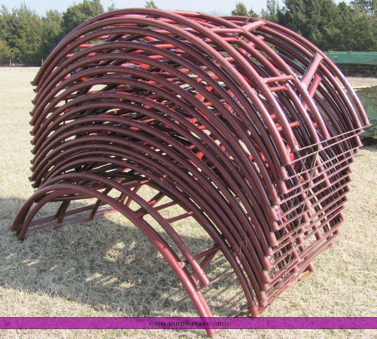 image for item 6669 (6) 8' B and J round bale feeders