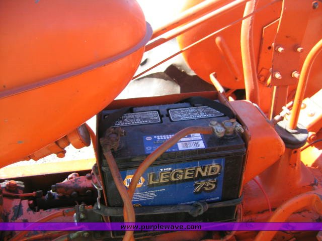 image for item 1100 1955 Allis Chalmers WD45 broom tractor