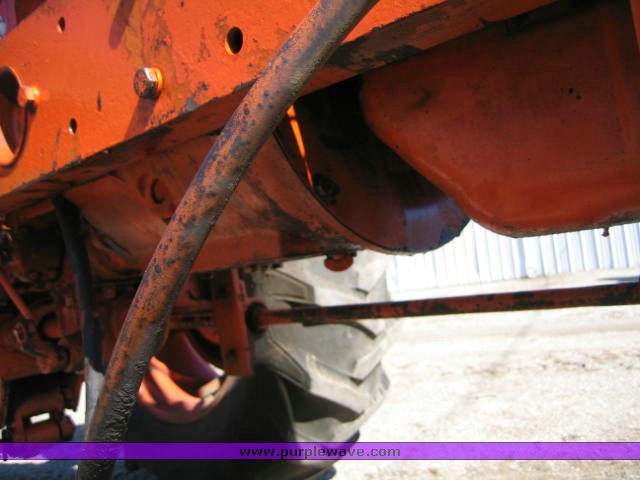 image for item 1100 1955 Allis Chalmers WD45 broom tractor