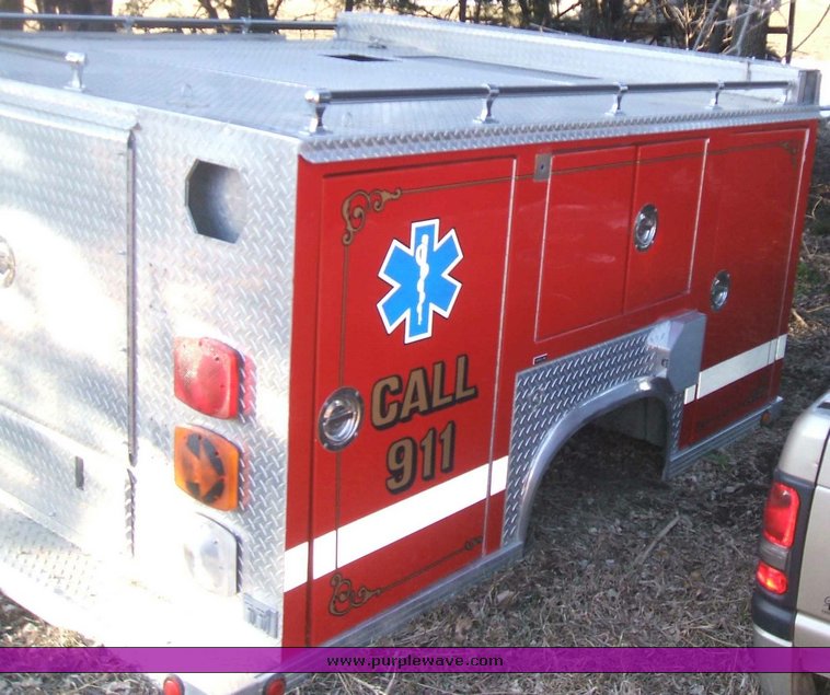 image for item 2001 1995 Hays Fire Equipment aluminum truck bed