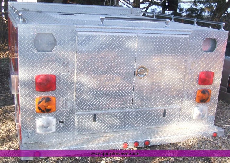 image for item 2001 1995 Hays Fire Equipment aluminum truck bed