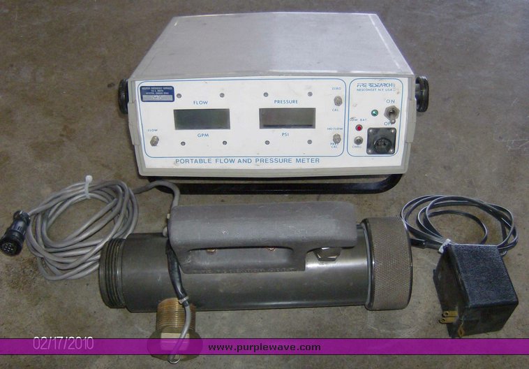image for item 2003 Fire Research Corp. portable water flow and pressure meter