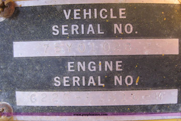 image for item 2060 1973 Fiat-Allis 65 motor grader