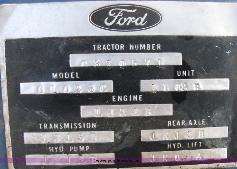 image for item 2063 Ford 3000 tractor