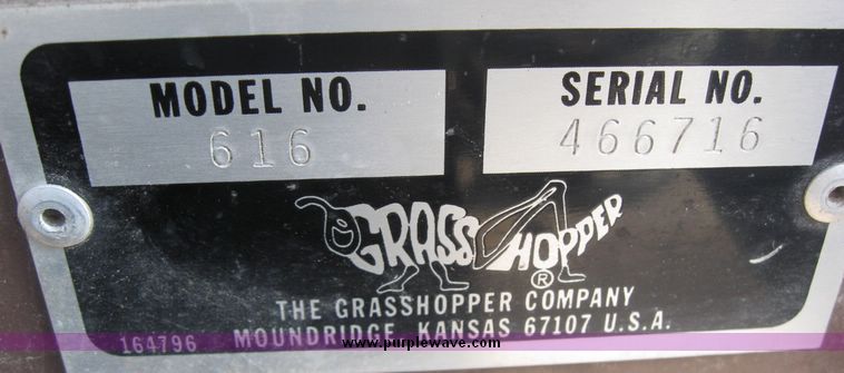 image for item 2064 Grasshopper 616 zero turn riding lawn mower