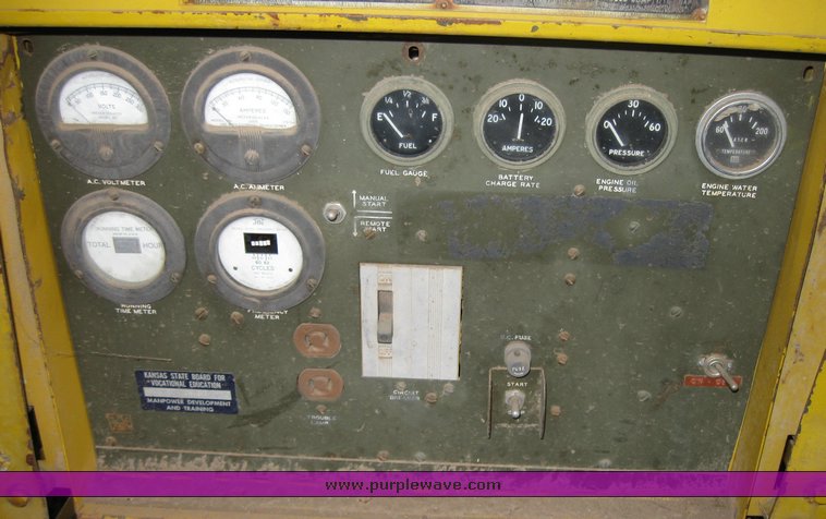 image for item 3347 Onan PE-95-K US Army signal corp power unit