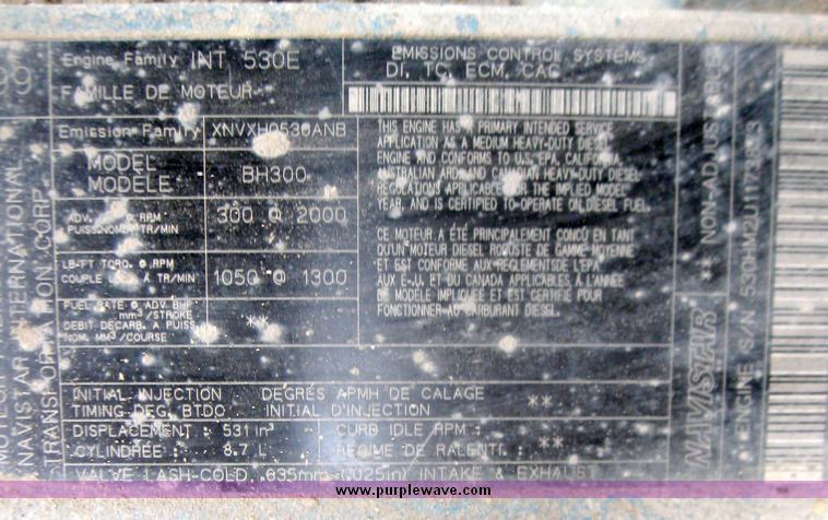 image for item 3373 2000 International Series 2654 dump truck with 15' dump bed