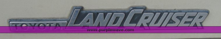 image for item 3438 1990 Toyota FJ75 Land Cruiser