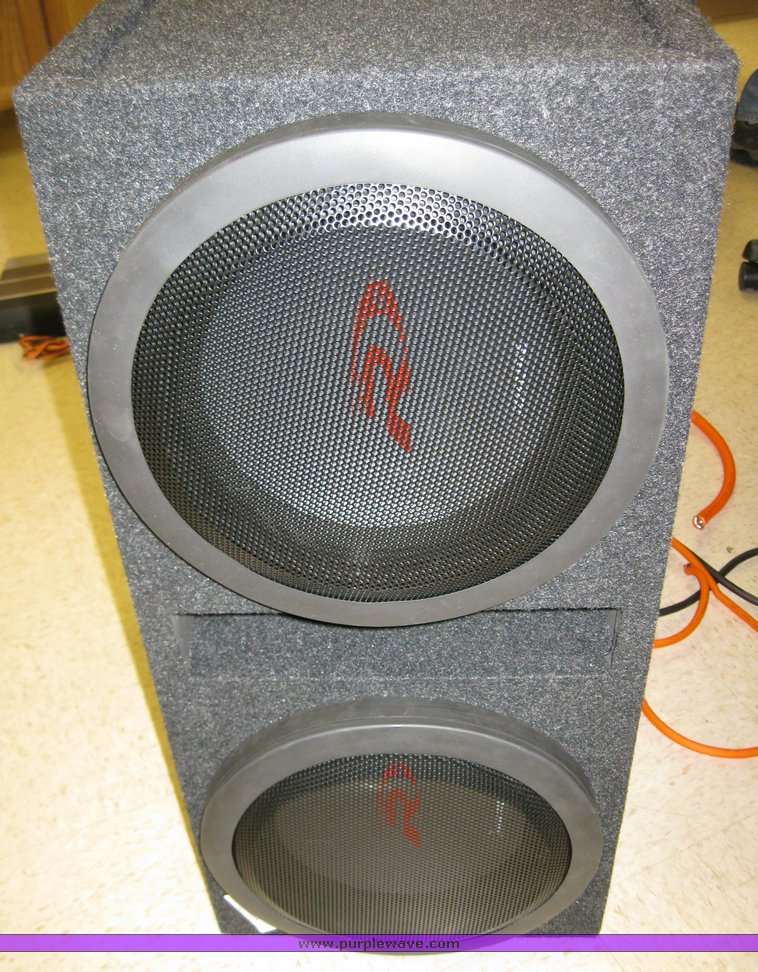 image for item 8252 Alpine R12 subwoofers with enclosure