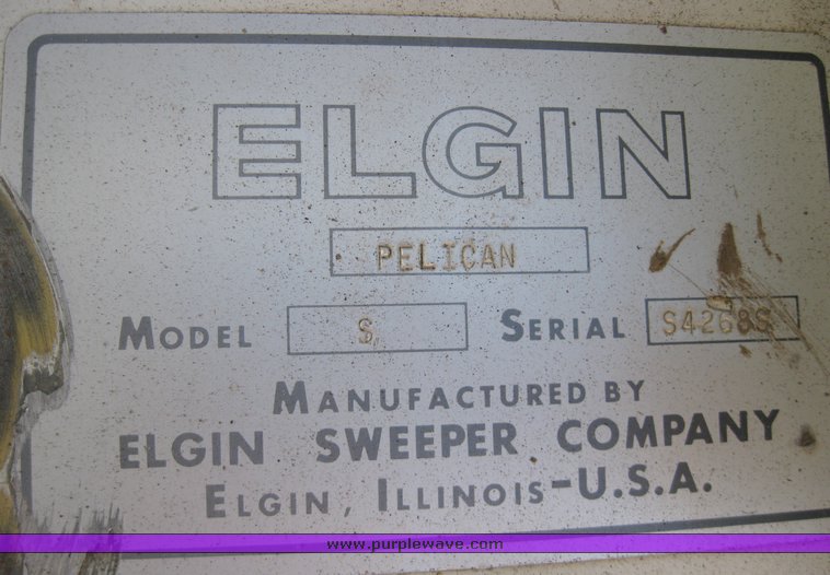 image for item 8432 1968 Elgin Model S street sweeper