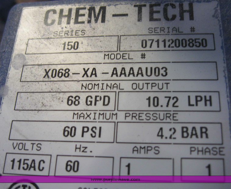 image for item 9803 (7) chlorinator pumps