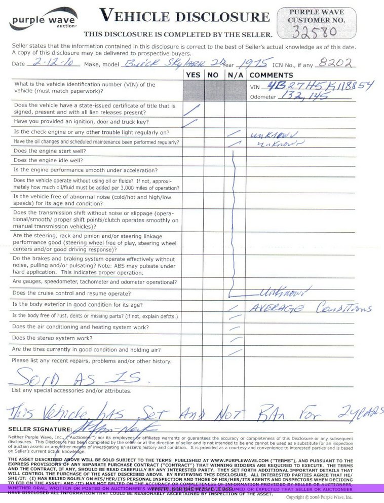 image for item 8202 1975 Buick Skylark