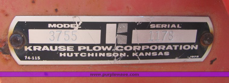 image for item 3030 Krause 3755 35' undercutter with pickers