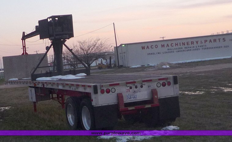 image for item 4012 1997 Wilson Road Brute 40' flatbed trailer