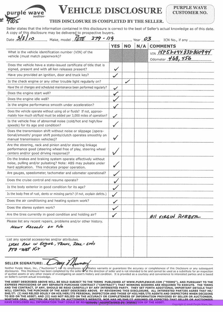 image for item 4005 2003 Peterbilt Conventional 379-119 semi tractor