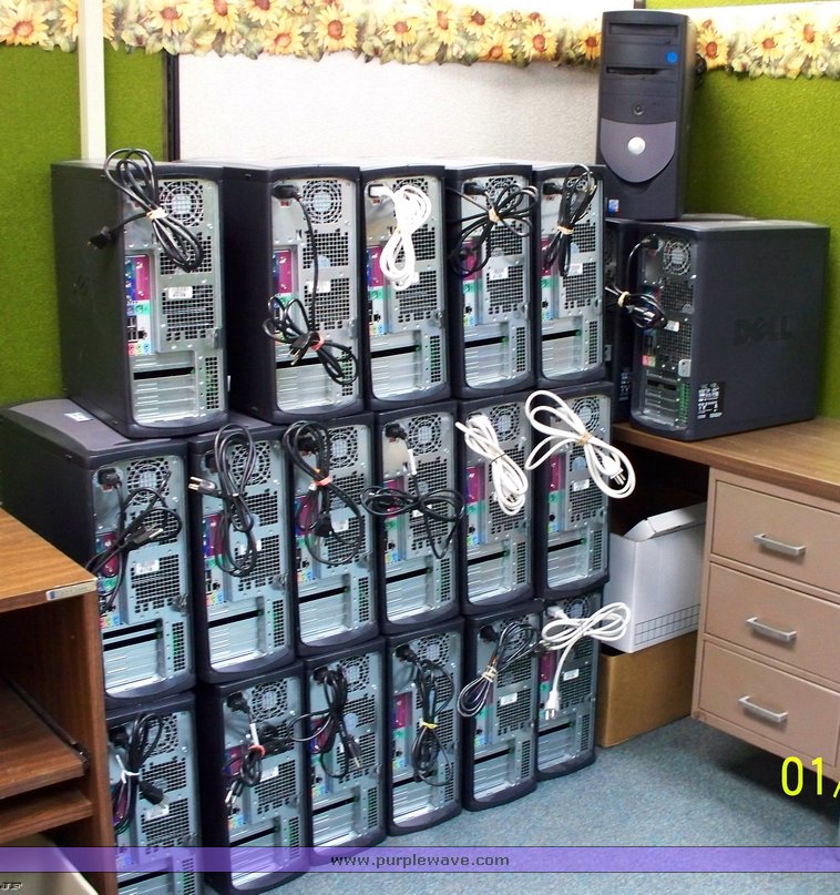 image for item 1005 (21) Dell Optiplex GX260 desktop computers