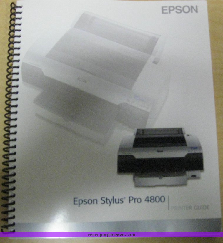 image for item 6581 Epson Stylus Pro 4800 printer