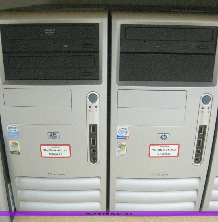 image for item 7901 (4) HP Compaq computers