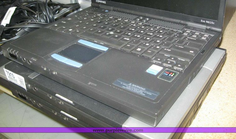 image for item 7910 (4) Compaq EVO N620c laptops