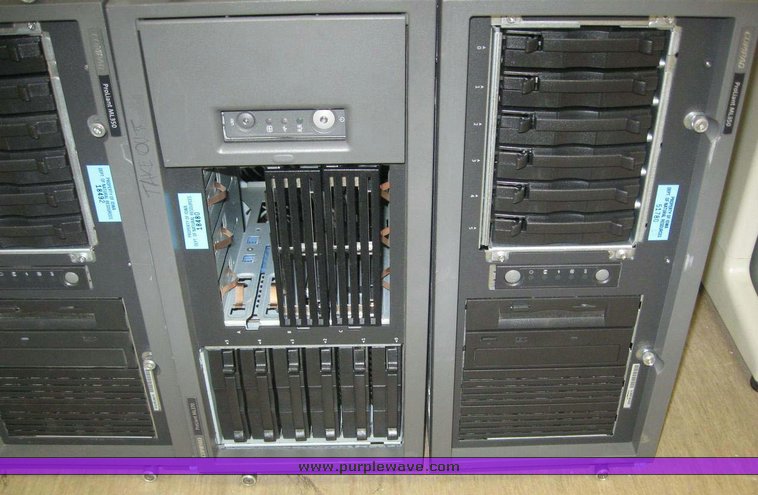 image for item 7949 Assorted rack mount servers and hard drives