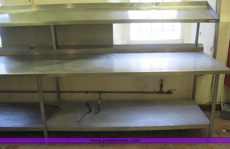 image for item 7980 Stainless steel sink and counter top
