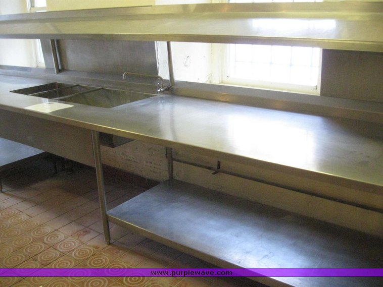 image for item 7980 Stainless steel sink and counter top