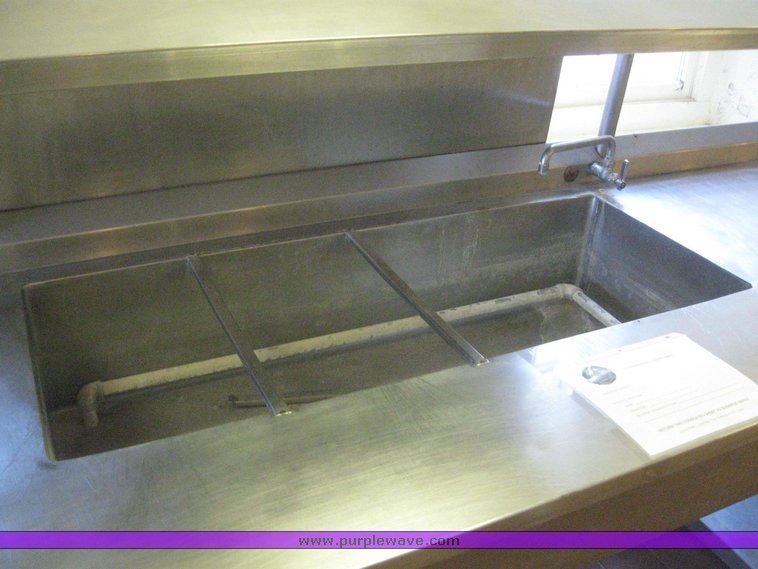 image for item 7980 Stainless steel sink and counter top