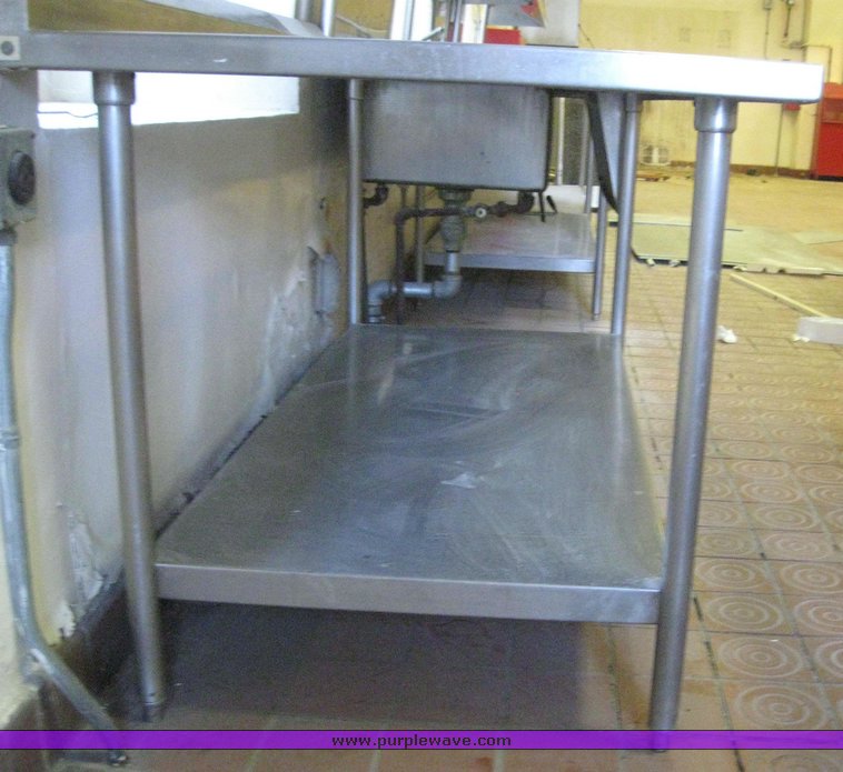 image for item 7980 Stainless steel sink and counter top