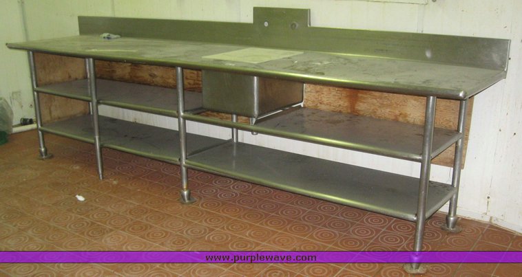 image for item 7999 Stainless steel prep table
