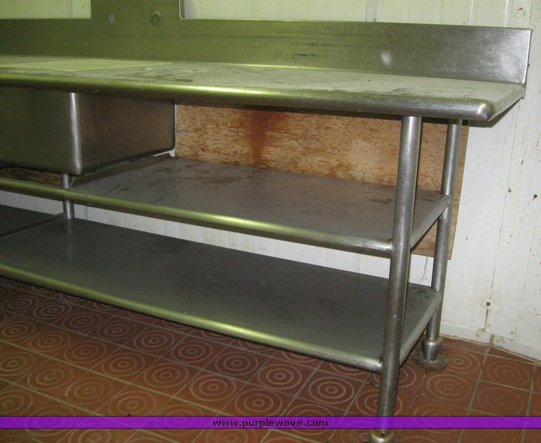 image for item 7999 Stainless steel prep table