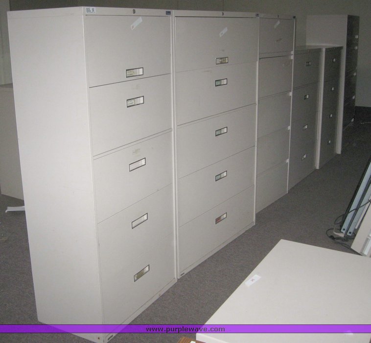 image for item 8052 (6) assorted file cabinets