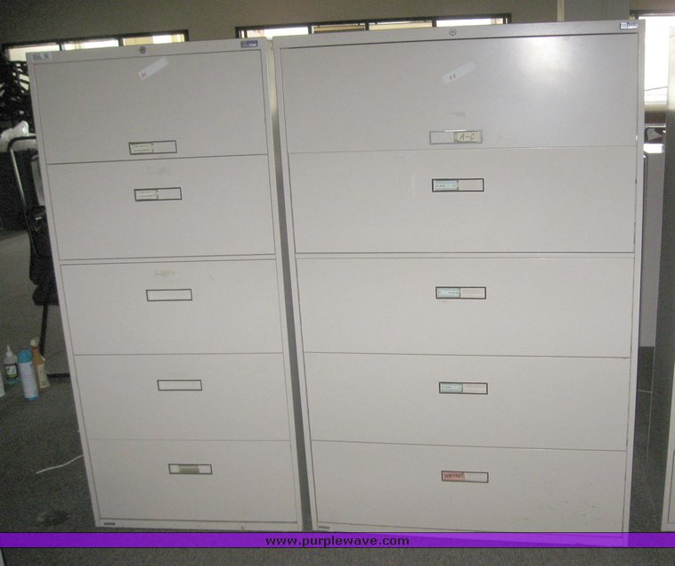 image for item 8052 (6) assorted file cabinets