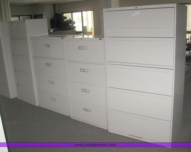 image for item 8052 (6) assorted file cabinets