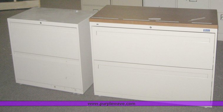 image for item 8053 (8) assorted file cabinets