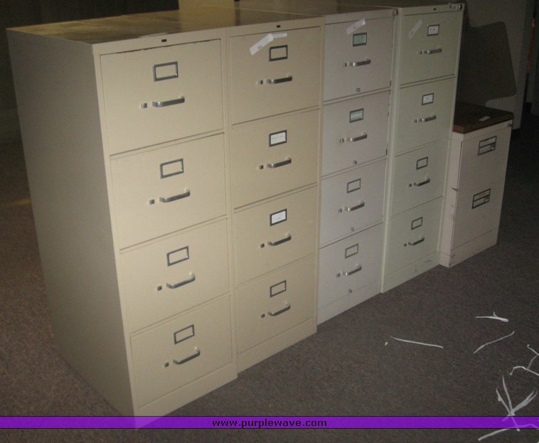 image for item 8053 (8) assorted file cabinets
