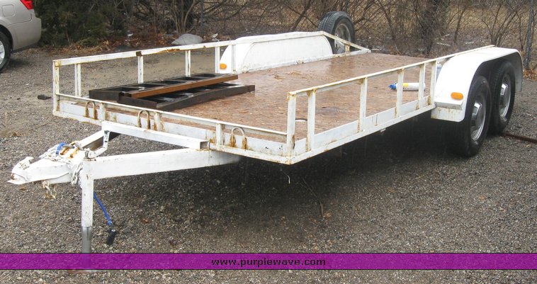 image for item 2098 Homemade 20' bumper-pull trailer