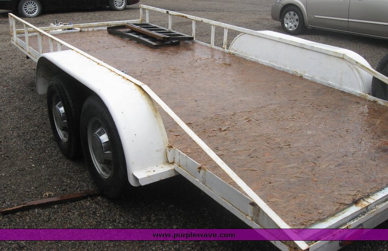 image for item 2098 Homemade 20' bumper-pull trailer