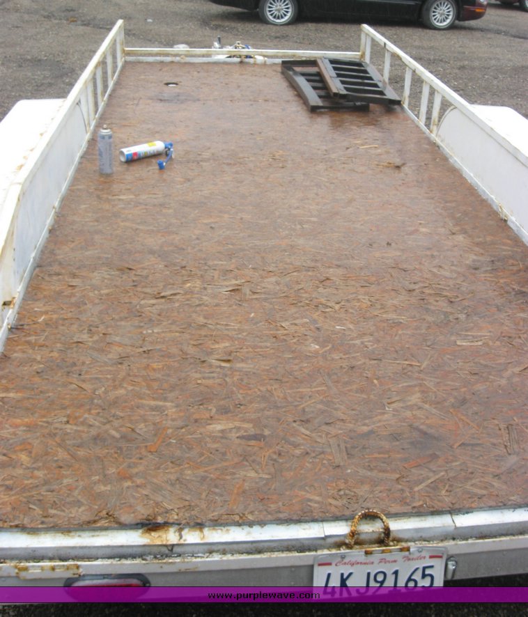 image for item 2098 Homemade 20' bumper-pull trailer