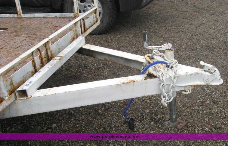 image for item 2098 Homemade 20' bumper-pull trailer