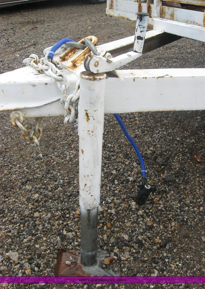 image for item 2098 Homemade 20' bumper-pull trailer