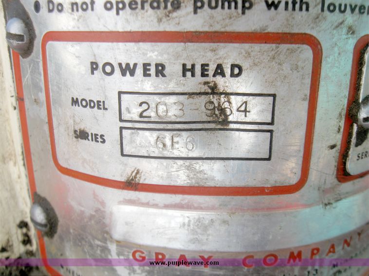 image for item 3412 Graco pneumatic grease pump with barrel