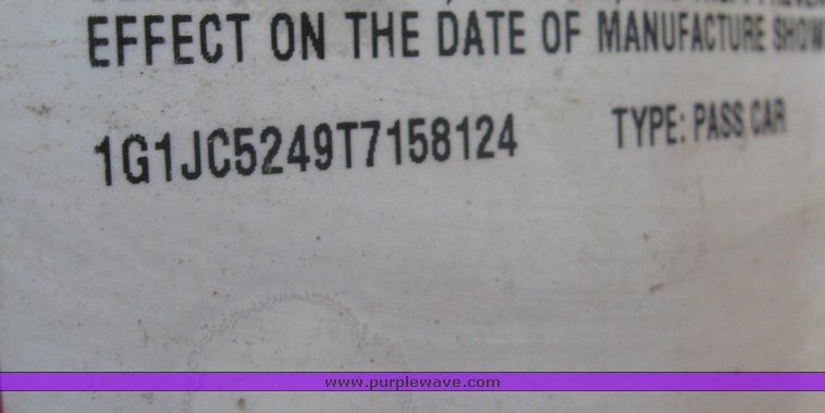 image for item 3918 1996 Chevrolet Cavalier