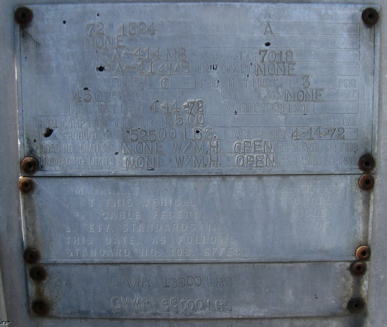 image for item 5310 1972 VIM tanker trailer