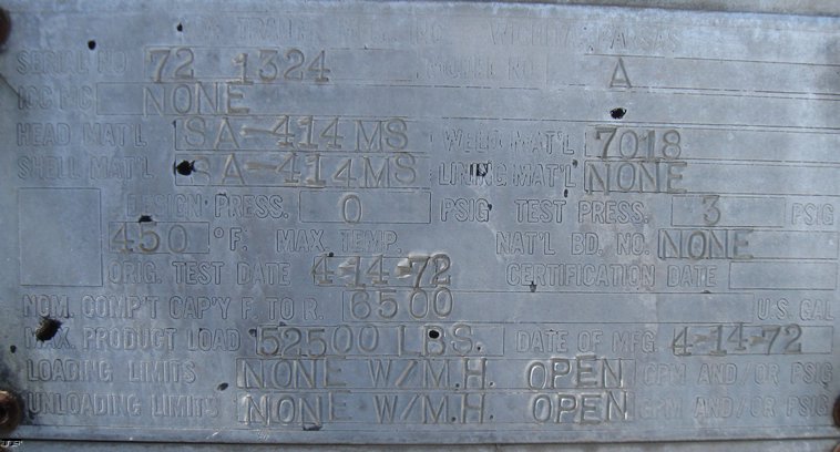 image for item 5310 1972 VIM tanker trailer