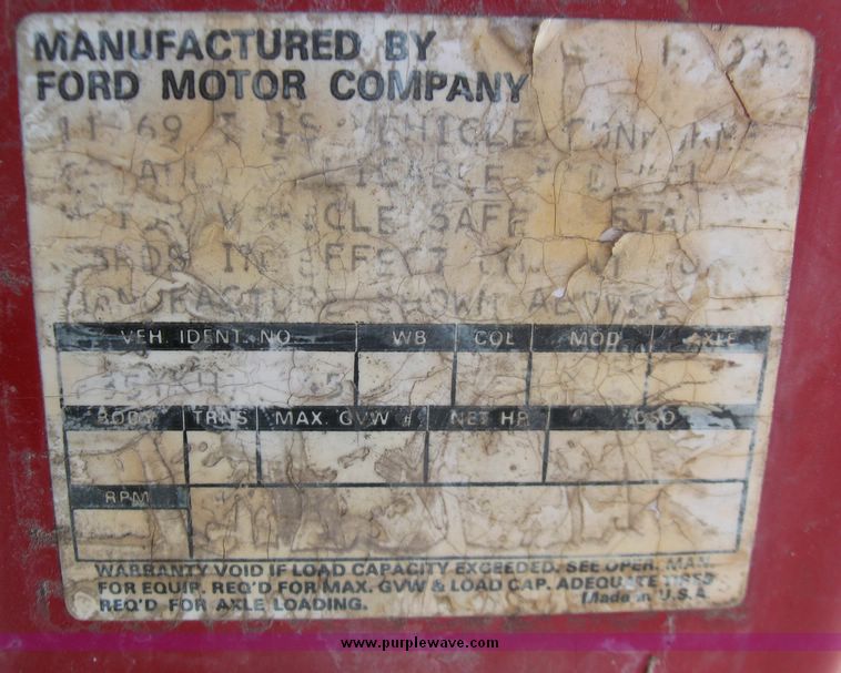 image for item 5445 1970 Ford F 350 pickup