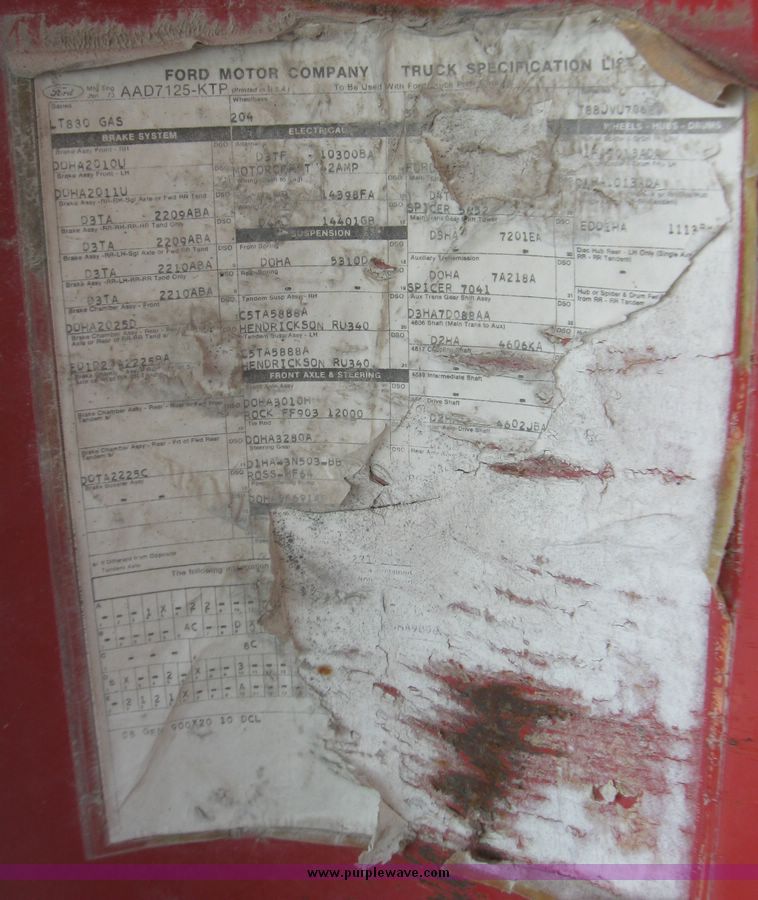 image for item 5448 1974 Ford 880 dump truck