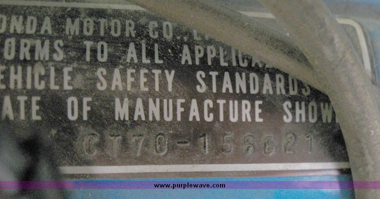 image for item 7842 Honda Trail 70 trail bike