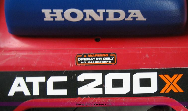 image for item 7854 1985 Honda ATC 200X three wheeler